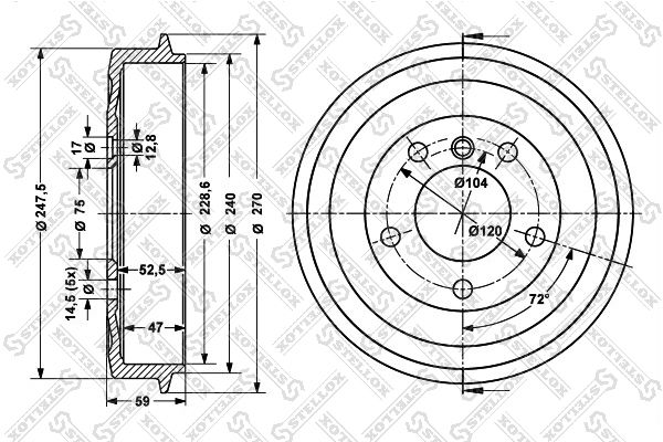 STELLOX Jarrurumpu 6025-1505-SX