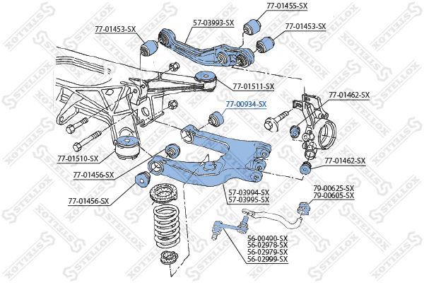 STELLOX Tukivarren hela 77-00934-SX