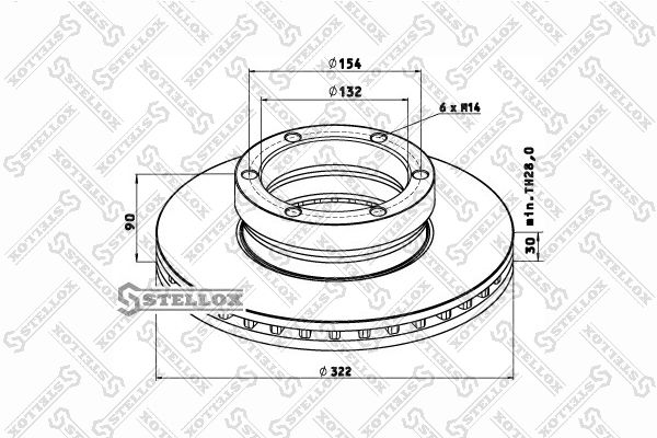 STELLOX Jarrulevy 85-00732-SX