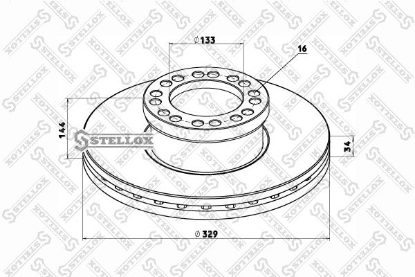 STELLOX Jarrulevy 85-00754-SX