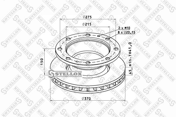 STELLOX Jarrulevy 85-00781-SX