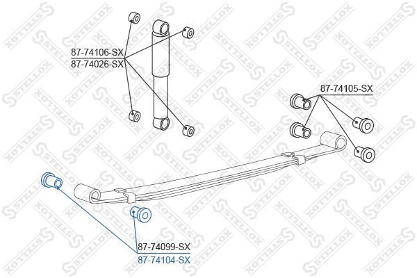 STELLOX Tukivarren hela 87-74104-SX