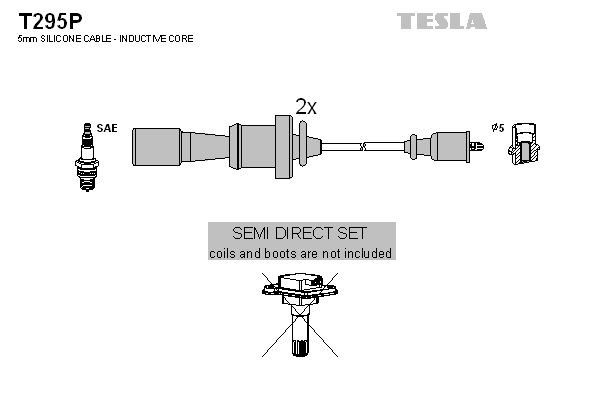 TESLA Sytytysjohtosarja T295P