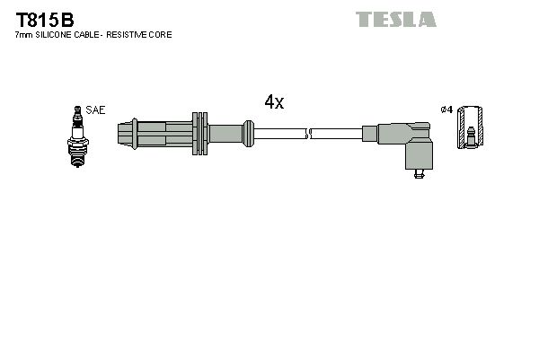 TESLA Sytytysjohtosarja T815B