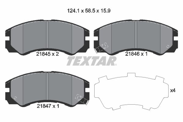 TEXTAR Jarrupala, levyjarru 2184501