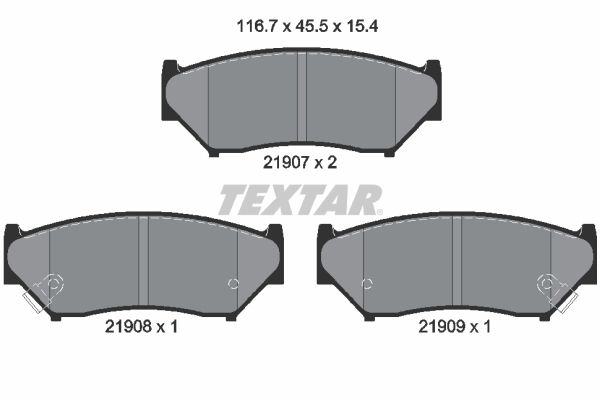 TEXTAR Jarrupala, levyjarru 2190701