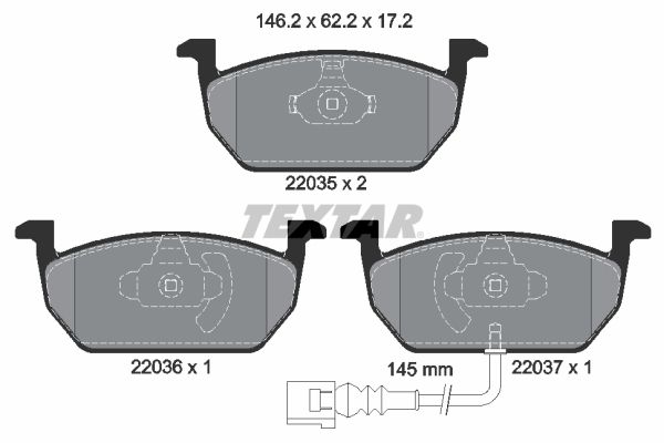 TEXTAR Jarrupala, levyjarru 2203501