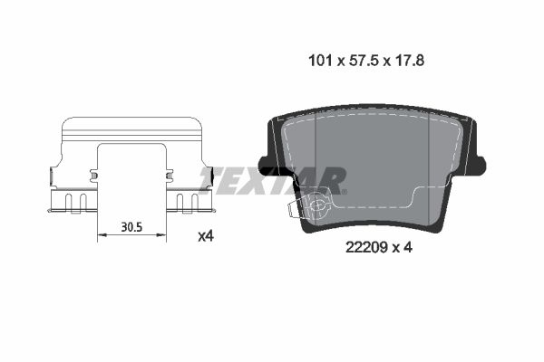 TEXTAR Jarrupala, levyjarru 2220901