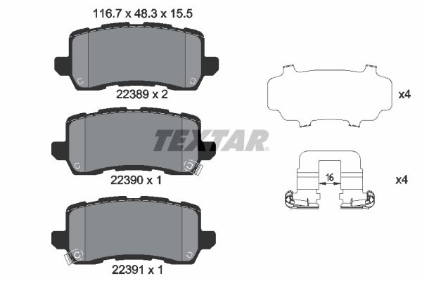 TEXTAR Jarrupala, levyjarru 2238901