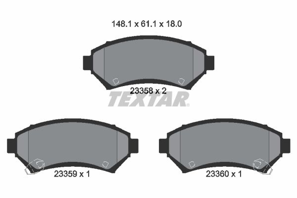 TEXTAR Jarrupala, levyjarru 2335801