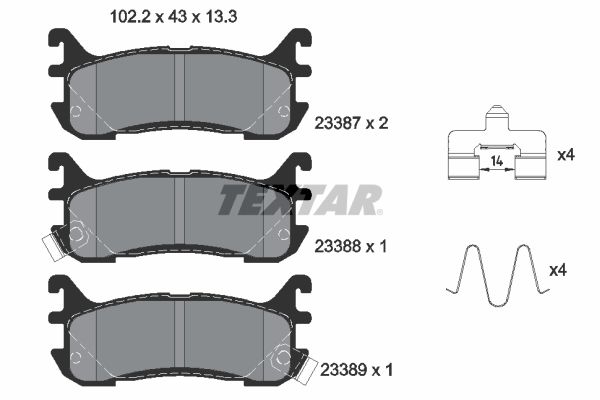 TEXTAR Jarrupala, levyjarru 2338704