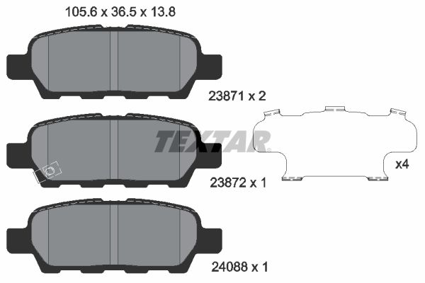 TEXTAR Jarrupala, levyjarru 2387101