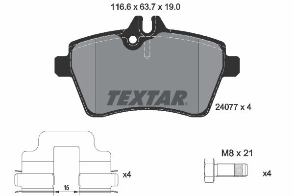 TEXTAR Jarrupala, levyjarru 2407701