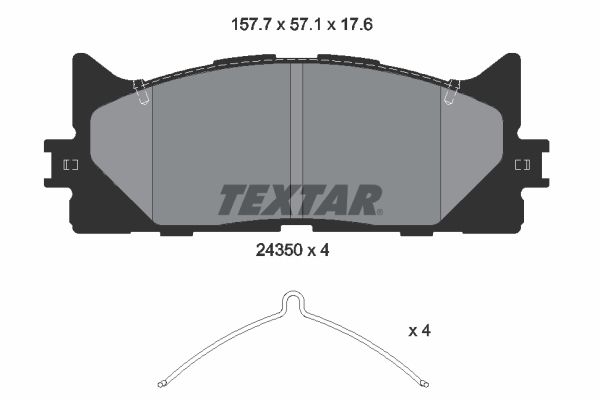 TEXTAR Jarrupala, levyjarru 2435001