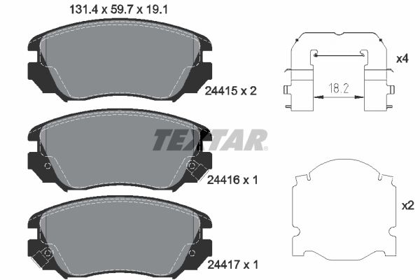 TEXTAR Jarrupala, levyjarru 2441501