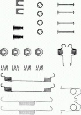 TEXTAR Tarvikesarja, jarrukengät 97000900