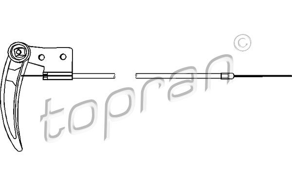 TOPRAN Konepellin avausvaijeri 104 170