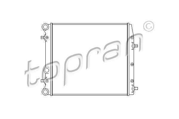 TOPRAN Jäähdytin,moottorin jäähdytys 112 239