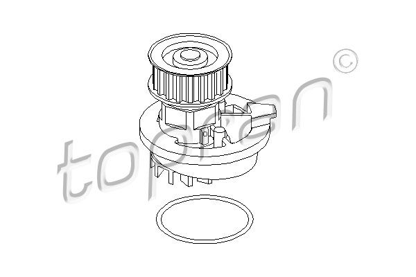 TOPRAN Vesipumppu 202 284