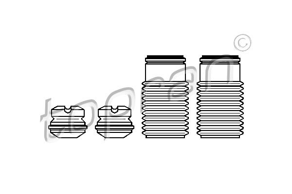 TOPRAN Pölysuojasarja, iskunvaimennin 924 004