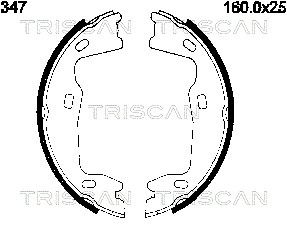 TRISCAN Jarrukenkäsarja, seisontajarru 8100 24347