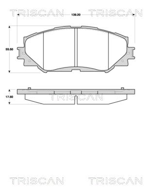 TRISCAN Jarrupala, levyjarru 8110 13070