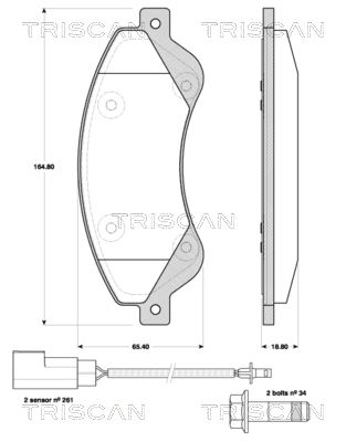 TRISCAN Jarrupala, levyjarru 8110 16017