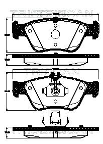 TRISCAN Jarrupala, levyjarru 8110 23057