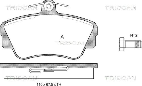 TRISCAN Jarrupala, levyjarru 8110 27944