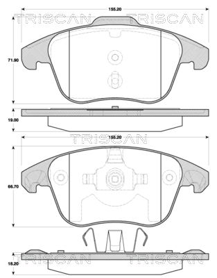 TRISCAN Jarrupala, levyjarru 8110 38006