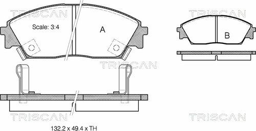 TRISCAN Jarrupala, levyjarru 8110 40885