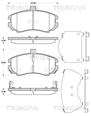 TRISCAN Jarrupala, levyjarru 8110 43034