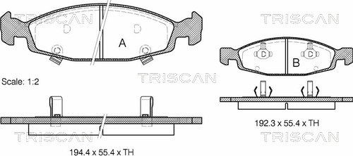 TRISCAN Jarrupala, levyjarru 8110 80527