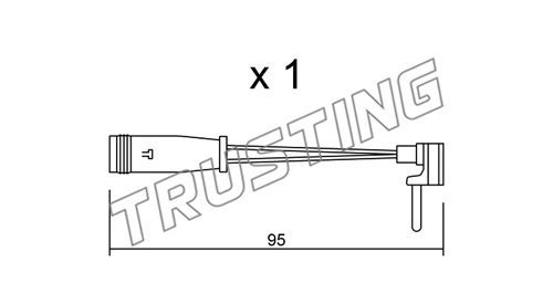 TRUSTING Kulumisenilmaisin, jarrupala SU.129