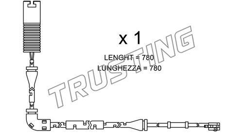 TRUSTING Kulumisenilmaisin, jarrupala SU.153