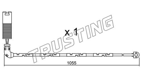 TRUSTING Kulumisenilmaisin, jarrupala SU.196