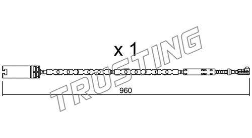 TRUSTING Kulumisenilmaisin, jarrupala SU.281