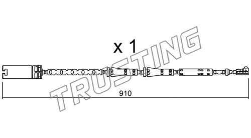 TRUSTING Kulumisenilmaisin, jarrupala SU.282