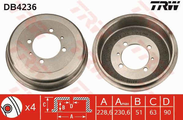 TRW Jarrurumpu DB4236