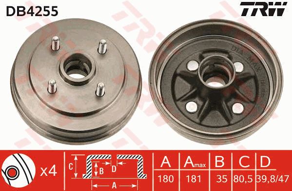 TRW Jarrurumpu DB4255