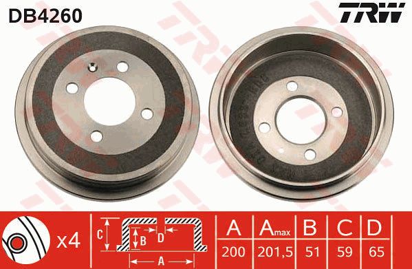 TRW Jarrurumpu DB4260