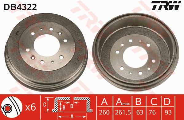 TRW Jarrurumpu DB4322