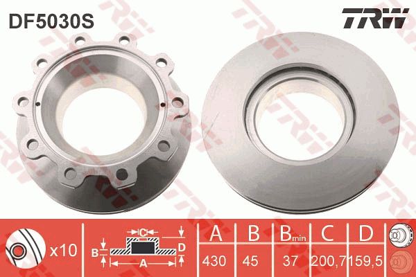 TRW Jarrulevy DF5030S