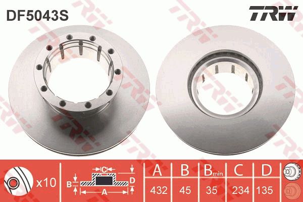 TRW Jarrulevy DF5043S