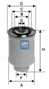 UFI Polttoainesuodatin 24.393.00