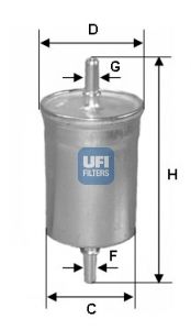 UFI Polttoainesuodatin 31.825.00