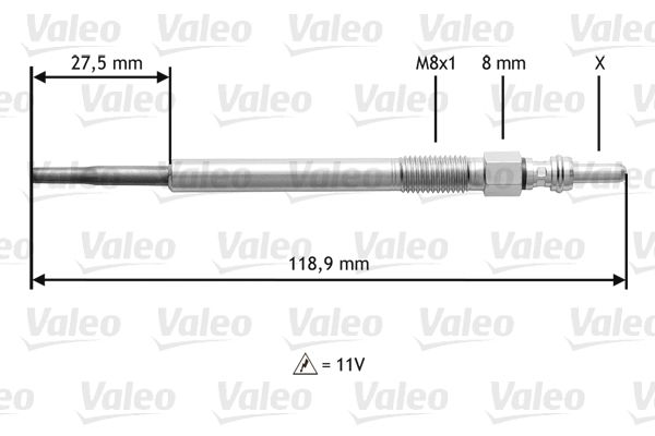 VALEO Hehkutulppa 345118