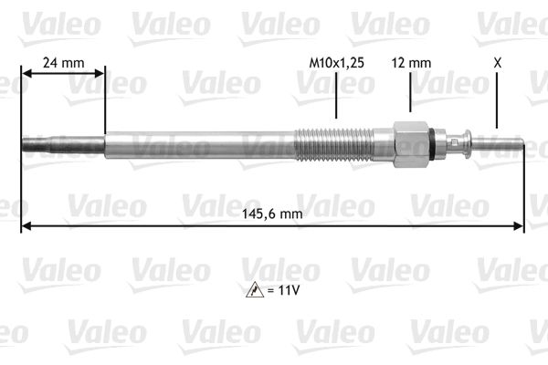 VALEO Hehkutulppa 345133