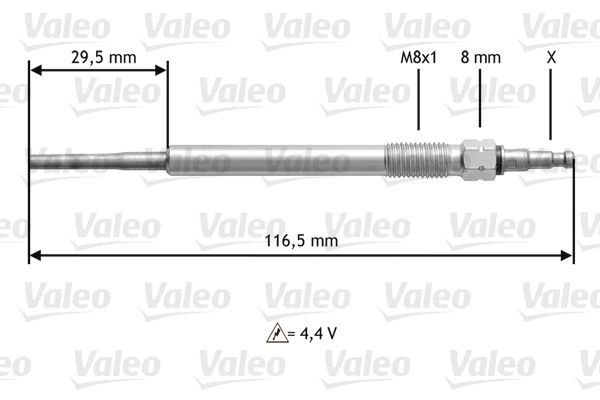 VALEO Hehkutulppa 345147