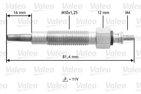 VALEO Hehkutulppa 345186